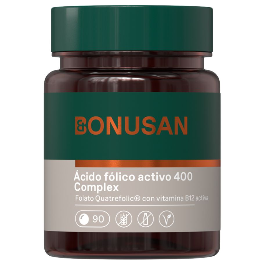 Acido Folico Activo 400 Mcg Plus 90comp Bonusan