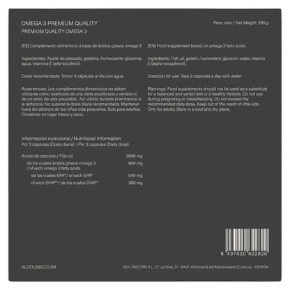 Aldous Bio - Omega 3 - 210 Weichkapseln 290 g