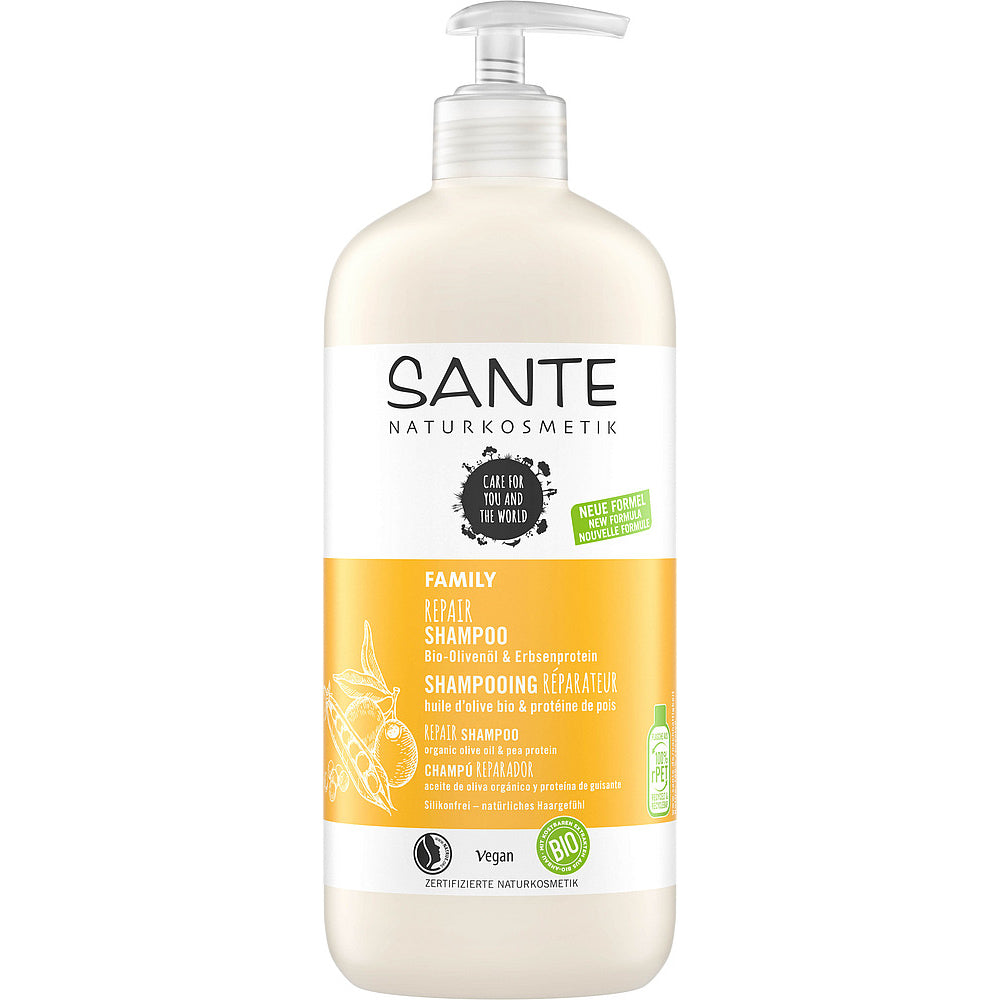 Champu Reparador Family Oliva y Proteina Vegan 500ml Sante