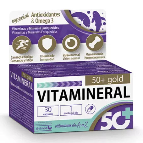 DietMed Vitamineral 50+ Gold - 30 Cápsulas