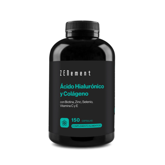 ZENEMENT ACIDO HIALURONICO Y COLAGENO CON BIOTINA ZINC SELENIO VIT C E 150 CAP