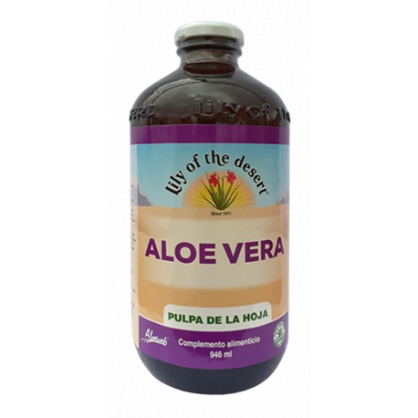 ZUMO DE ALOE VERA (VIDRIO) PULPA HOJA 946 ml