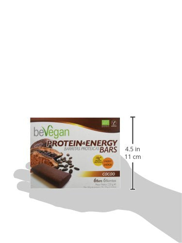 beVegan Protein Bars Cacao - 220 gr