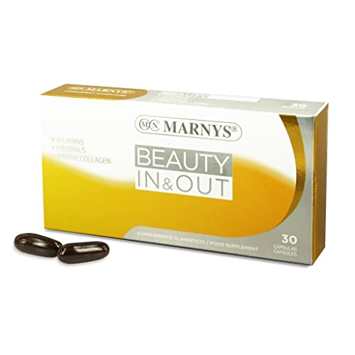 MARNYS Beauty In&amp;Out Omegas and Collagen for Skin, Hair and Nails 30 Capsules, 30 units, 1