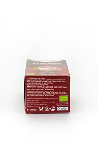 Yogi Tea Infusión de Hierbas Echinacea, 1 Pack de 17 bolsitas