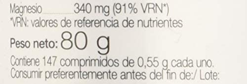 Ana Maria Lajusticia Cloruro de magnesio. Disminuye el cansancio y la fatiga, mejora el funcionamiento del sistema nervioso. Apto para veganos. Envase para 36 días de tratamiento ,147 Unidad.