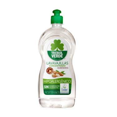 Trebol Verde Lavavajillas Concentrado Almendras Pieles Sensibles 750 ml