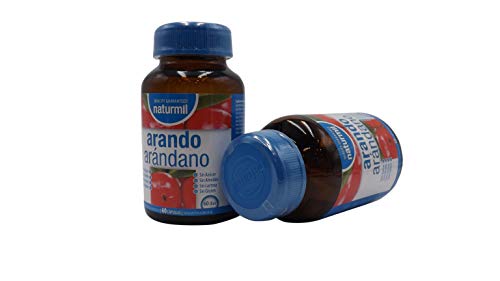 Naturmil Arándano rojo 60 capsulas 11.700 mg + Vitamina C por capsula ALTA CONCENTRACIÓN, previene y alivia las infecciones urinarias, fuente de vitamina C, mejora la salud de tus riñones