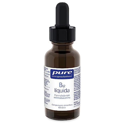 PURE ENCAPSULATIONS B12 Liquida, Contribuye al Sistema Nervioso, Función Psicológica| Ayuda a Disminuir el Cansancio y la Fatiga, 30 ml