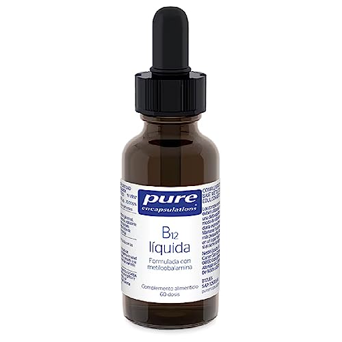 PURE ENCAPSULATIONS B12 Liquid, Contributes to the Nervous System, Psychological Function | Helps Reduce Tiredness and Fatigue, 30 ml