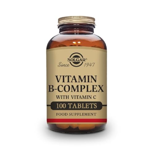 Solgar Vitamina B-complex Con Vitamina C Para La Producción De Energía Y Apoyo Al Sistema Inmunitario - Comprimidos, 100 tabletas, Vanilla