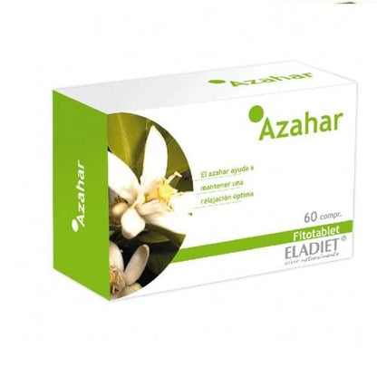 Complemento Alimenticio de Flores de Azahar - 60 Comprimidos - Ayuda a Relajarse y Descansar - Ideal para Combatir el Estrés y las Molestias - Eladiet
