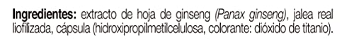 Ana Maria Lajusticia - Ginseng con jalea real – 60 cápsulas. Reduce el cansancio y la fatiga, refuerza el sistema inmunitario. Envase para 60 días de tratamiento.