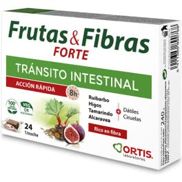 ORTIS Pack Duo Frutas & Fibras Forte 48 Cubos, Estándar, Único