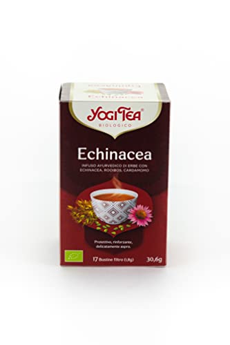 Yogi Tea Infusión de Hierbas Echinacea, 1 Pack de 17 bolsitas