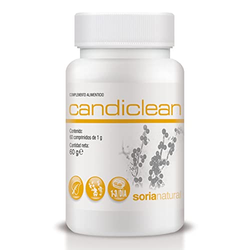 Soria Natural Candiclean – hilft bei der Bekämpfung und Vorbeugung von Candida – natürliche und leistungsstarke Formel – stärkt das Immunsystem – 60 Tabletten