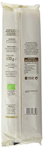 El Granero Integral - Espaguetis de Arroz Integral Sin Gluten BIO - 500 g - Alto Contenido en Nutrientes - Propiedades Digestivas - Sensación de Saciedad - Aptos para Veganos