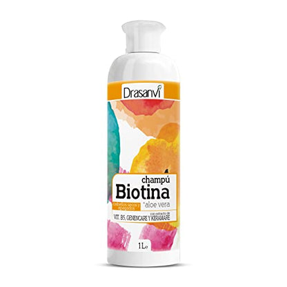 Champú Biotina y Aloe vera - Pelos secos y Apagados 1000 ml