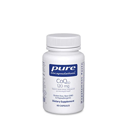 Pure Encapsulations - CoQ10 120 mg. - Hypoallergenic Coenzyme Q10 Supplement - 60 Capsules