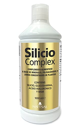 SILICIO COMPLEX 1.000 ml | Silicio orgánico con Glucosamina, Ácido Hialurónico, MSM | Sin colorantes | Natysal