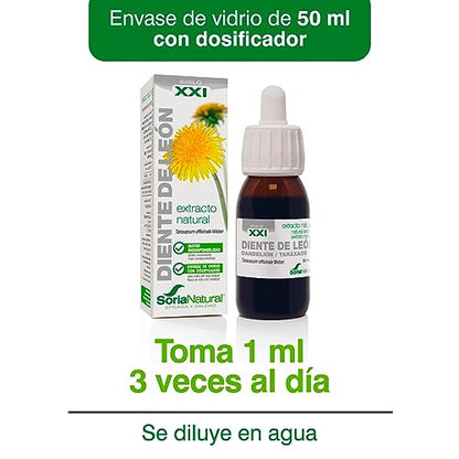 Soria Natural Extracto de Diente de León - Apoya la Salud del Hígado, Ayuda en la Digestión, Detox, Función Hepática - Extracto Herbal Natural - Botella con 50ml