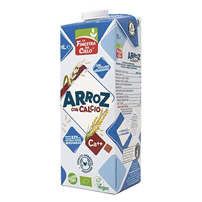 La Finestra Sul Cielo Bebida de Arroz con Calcio Bio, 1L