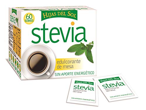 HIJAS DEL SOL Stevia - Edulcorante, 60 Sobres