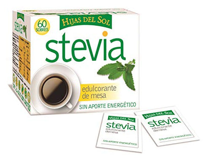 HIJAS DEL SOL Stevia - Edulcorante, 60 Sobres