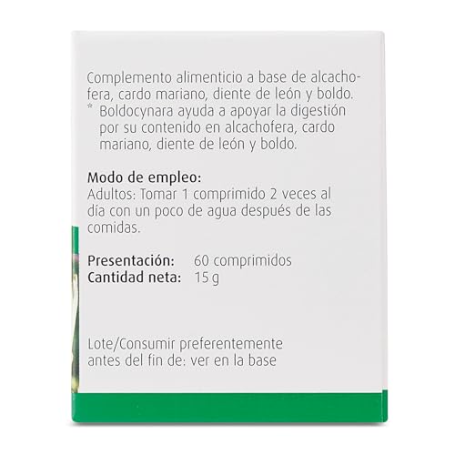 Boldocynara | Apoya tus digestiones y mantiene tu hígado saludable* | 60 Comp | A.Vogel, 60, 60 unidad, 1