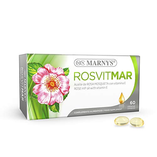 Marny's Rosvitmal Rosehip Oil Beads with Vitamin E, 60 Capsules