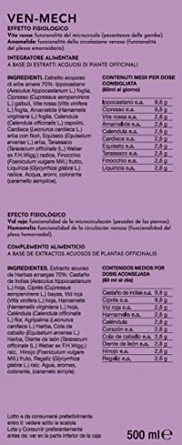 Gianluca Mech - Decotopia Ven Mech Suplemento Dietético para Favorecer la Circulación Sanguínea - 500 ml