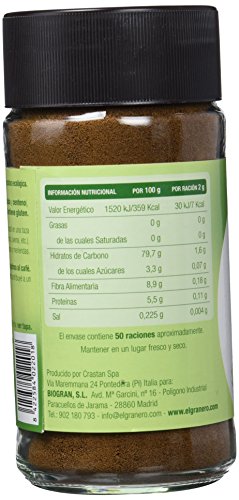 El Granero Integral Granocaf Cereales Bio Gr 100 Gramos (Preparado Soluble)