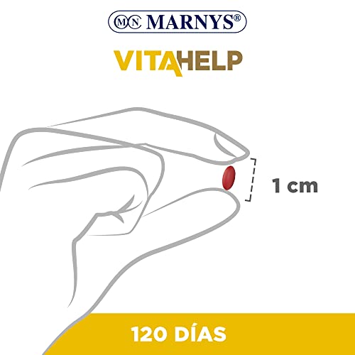 Marnys Vitahelp Zinc 25 Mg - 120 Cápsulas Para 4 Meses - Antioxidante Y Contribuye Al Sistema Inmunitario Normal - Made In Spain 67 g