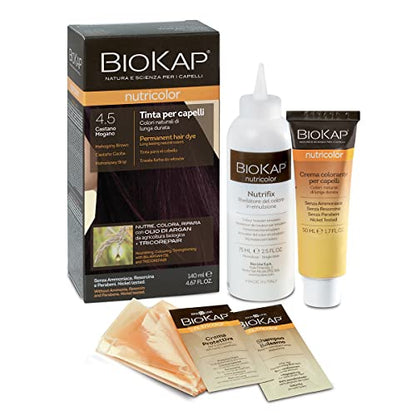 Biokap Tinte mAhogany Brown Dye 140 ml; castaño Caoba 4.5 1 Unidad 140 ml