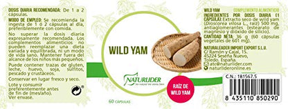 Naturlíder Wild Yam Suplementos Vegetales para Mujeres - 60 Cápsulas