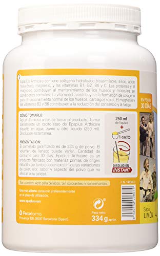 Epaplus Articulaciones Colágeno + Silicio + Ácido Hialurónico INSTANT Duplo- 2x30 Días( 2x326gr, sabor limón)