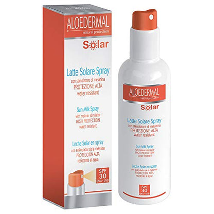 ESI – Aloedermal Solar Leche Spray SPF 30 [] Eficacia natural − bienestar diario – [Kit con esencia ambiental de regalo]