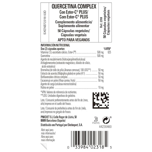 Solgar Quercitina Complex con Ester-C Plus Cápsulas vegetales - Envase de 50