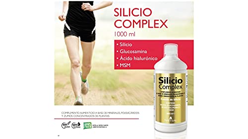 SILICIO COMPLEX 1.000 ml | Silicio orgánico con Glucosamina, Ácido Hialurónico, MSM | Sin colorantes | Natysal