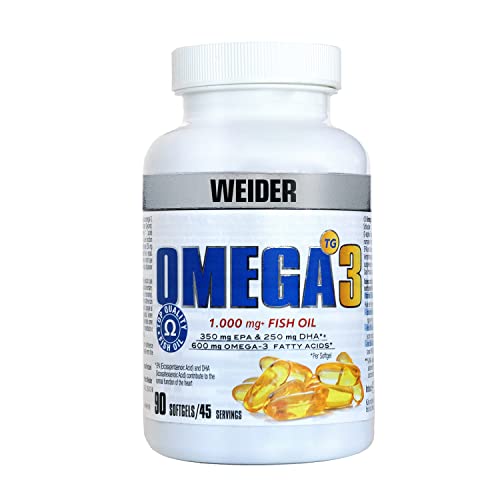 Weider Omega 3. 90 Kapseln. EPA und DHA. Angereichert mit Vitamin E