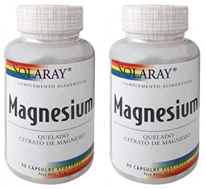 Solaray Magnesium 133 mg 90 Gemüsekapseln (Packung 2 St.)