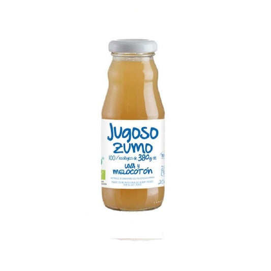 Jugoso Zumo de Uva-Melocotón Bio, 100% Exprimido 200 ml