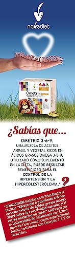 Novadiet - OMETRIX Càpsulas con Aceite de Salmón, Lino, Onagra, Oliva, Girasol y Vitamina E, Para una Salud Cardiovascular Óptima, Ayuda Niveles de Colesterol y Triglicéridos Saludables - 60 Cápsulas