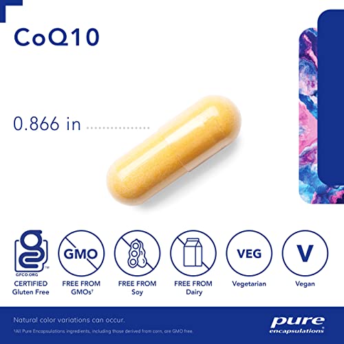 Pure Encapsulations - CoQ10 120 mg. - Hypoallergenic Coenzyme Q10 Supplement - 60 Capsules