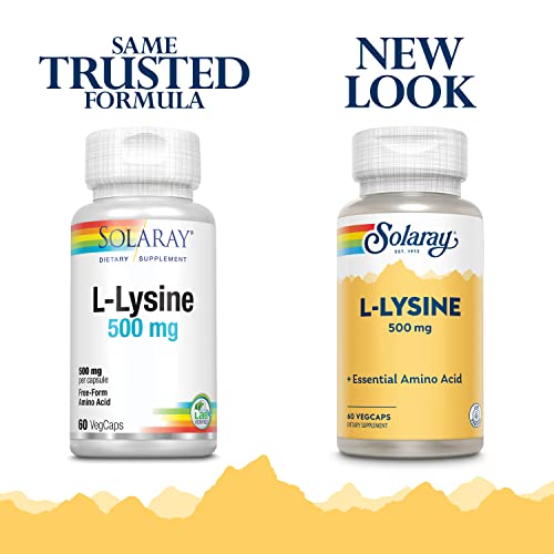 Solaray L-Lysine 500mg | L-Lisina | 60 VegCaps