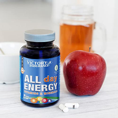 VICTORY ENDURANCE Con 12 Vitaminas, 9 Minerales Y Antioxidantes Que Provienen Del Té Verde, All Day Energy, 90 Cápsulas