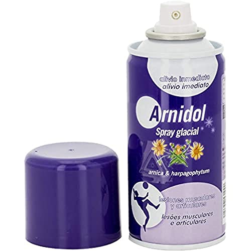 Arnidol - Spray Glacial, Refresca, Calma y Alivia las Lesiones Musculares y Articulares, con Árnica, Harpagofito y Mentol - 150 ml