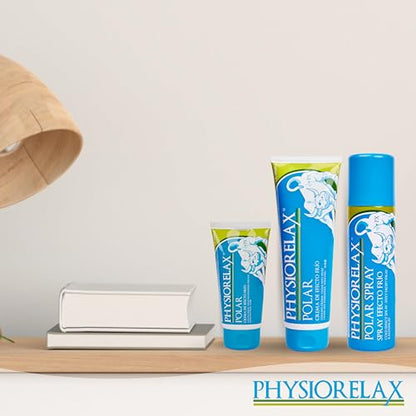 Physiorelax Polar Spray Cold Effect for Massage | Special Legs and Feet | Natural Ingredients 150 ml