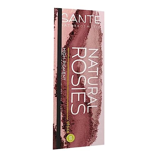 SANTE Naturkosmetik Eyeshadow Palette Shades - Sombra de ojos vegana con aloe vera orgánico y pigmentos de color natural, mate brillante para ojos expresivos naturales, 6 x 1 g