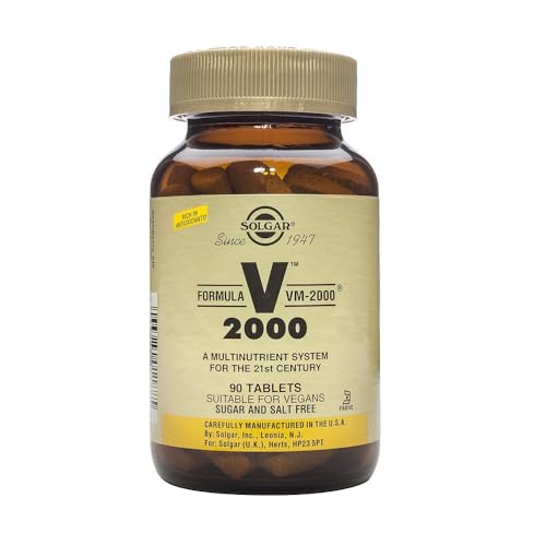 Solgar | Multinährstoffformel VM-2000 | Multivitamin und Multimineral mit Aminosäuren und Antioxidantien | 90 Tabletten